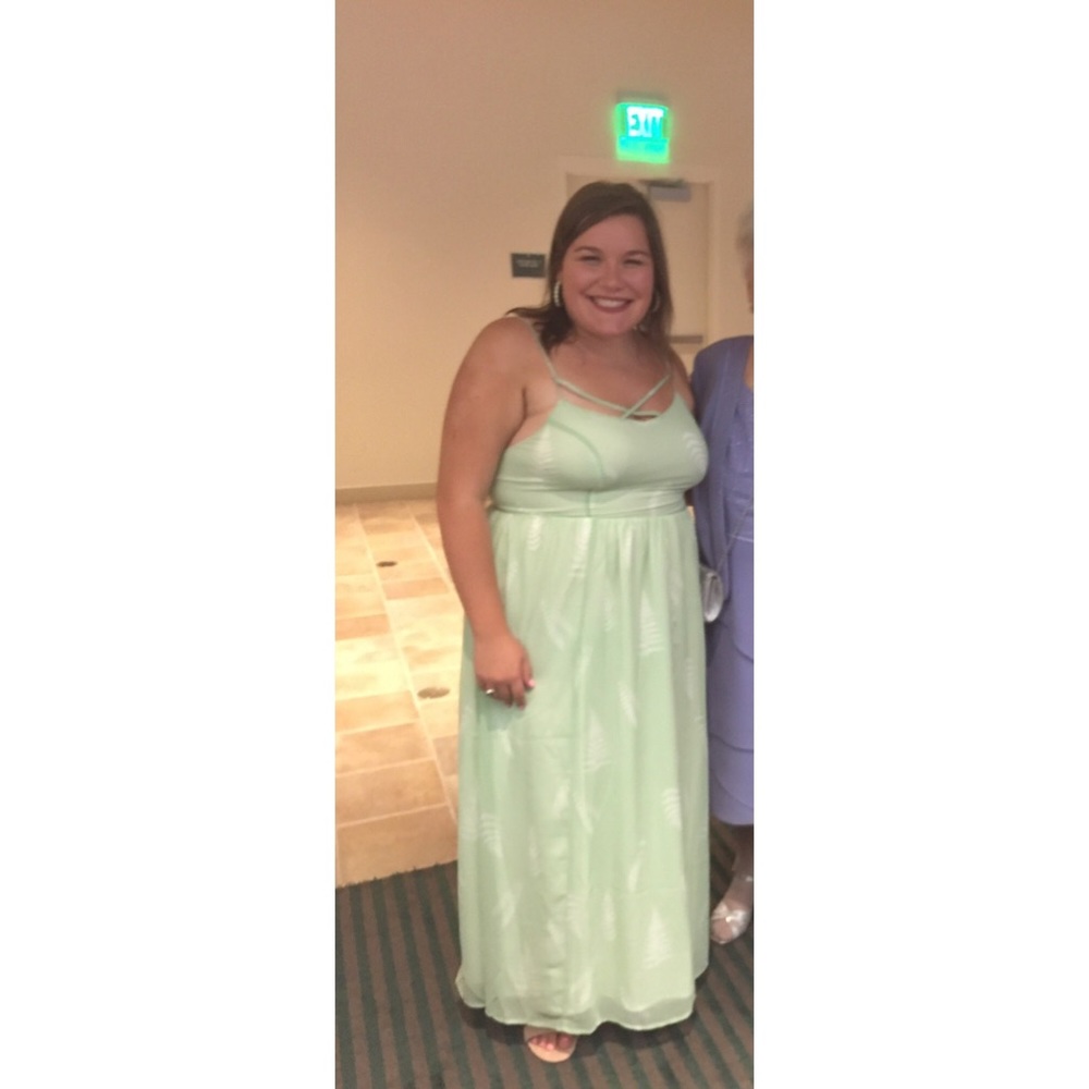 Modcloth Soft Green Maxi Dress